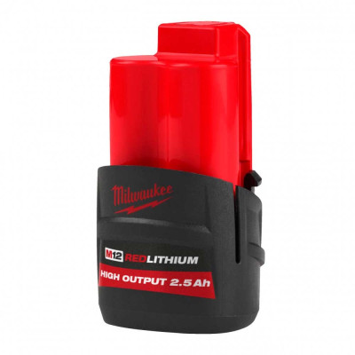 Акумулятор Milwaukee Redlithium M12 12В 2.5А·год 0.2кг Акумулятор Milwaukee Redlithium M12 12В 2.5А·год 0.2кг