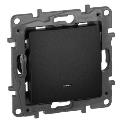 Перемикач з підсвіткою Legrand Etika, антрацит