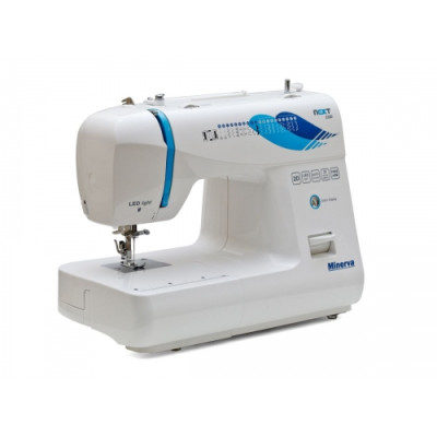 Швейна машина МINERVA NEXT 232D, електромех., 85Вт, 23 шв.оп., петля напівавтомат, білий + синій Швейна машина МINERVA NEXT 232D, електромех., 85Вт, 23 шв.оп., петля напівавтомат, білий + синій