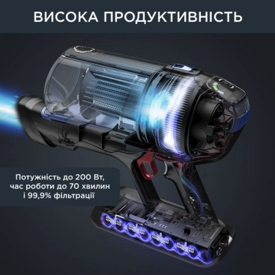 Пылесос Rowenta беспроводной Xforce Flex 14.60 Aqua, 200Вт, влажная уборка, контр пыль -0.9л, автон. работа до 70мин, НЕРА, черно-синий (RH99C0WO) Пылесос Rowenta беспроводной Xforce Flex 14.60 Aqua, 200Вт, влажная уборка, контр пыль -0.9л, автон. работа до 70мин, НЕРА, черно-синий (RH99C0WO)
