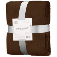 Плед ARDESTO Flannel 200х220см, 100% поліестер, коричневий