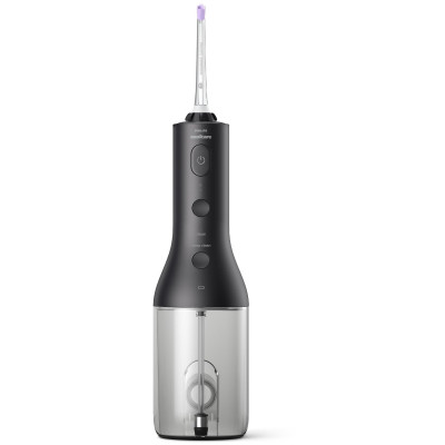 Іригатор Philips портативний Sonicare Cordless Power Flosser 3000, чаша 250 мл, чохол, 2 насадки , чорний Іригатор Philips портативний Sonicare Cordless Power Flosser 3000, чаша 250 мл, чохол, 2 насадки , чорний