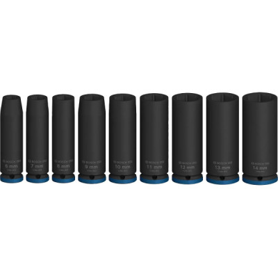 Набір ударних торцевих головок Bosch Professional Deep 1/4