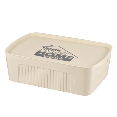 Ящик з кришкою для зберігання ARDESTO 45.5х31х14см, 13л, пластик PP, бежевий