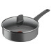 Сотейник з кришкою Tefal Renewal, 24см, алюміній, бакеліт, скло, чірий (C4263243)