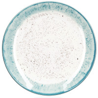 ARDESTO Тарілка десертна Siena, 19см, порцеляна, біло-блакитний ARDESTO Тарілка десертна Siena, 19см, порцеляна, біло-блакитний