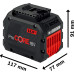 Bosch Акумулятор ProCORE18V, 18 В, 12 Аг, 1.35 кг