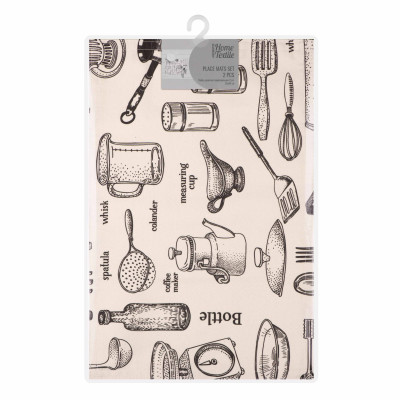 Набір серветок сервірувальних ARDESTO Kitchen, 30х45см, 2шт, 90% поліестер, 10% бавовна