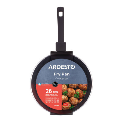 ARDESTO Сковорода глибока Gemini Salerno, 26см, алюміній, чорний ARDESTO Сковорода глибока Gemini Salerno, 26см, алюміній, чорний