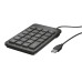 Клавіатура мембрана Trust Xalas USB-A Numeric Keypad 23Key, USB-A, чорний