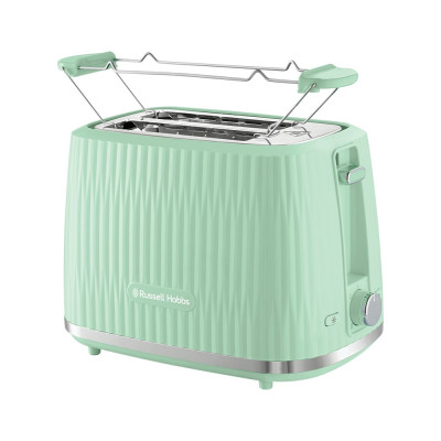 Тостер Russell Hobbs Eden 800Вт, пластик, подогрев, разморозка, фисташковый