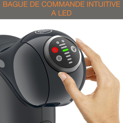 Кавоварка Krups капсульна Dolce Gusto Genio S Plus 0.8л, капсули, сенcорне керування, темно-сірий