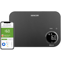 Весы Sencor кухонные, 8кг, подключение к смартфону, AAAx2, пластик, черный Весы Sencor кухонные, 8кг, подключение к смартфону, AAAx2, пластик, черный