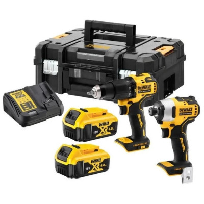 Набір із двох акумуляторних інструментів DeWalt безщіткових дриль-шурупокрут DCD709 шурупокрут ударний DCF809 акб 2х4А·год ЗП кейс 6.5кг Набір із двох акумуляторних інструментів DeWalt безщіткових дриль-шурупокрут DCD709 шурупокрут ударний DCF809 акб 2х4А·год ЗП кейс 6.5кг