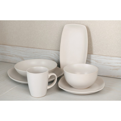 ARDESTO Тарілка обідня квадратна Molize, 27х27 см, біла, кераміка