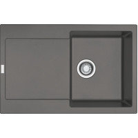 Мийка кухонна Franke Maris, фраграніт, прямокутник, з крилом, 780х500х200мм, чаша - 1, врізна, MRG 611, сірий камінь