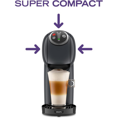 Кавоварка Krups капсульна Dolce Gusto Genio S Plus 0.8л, капсули, сенcорне керування, темно-сірий