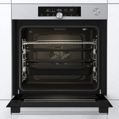 Gorenje Духова шафа електрична, 77л, A+, пара, приготув. на декількох рівнях, дисплей, нерж