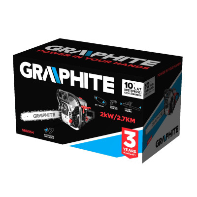 Graphite Пила ланцюгова бензинова 40/45см 2кВт/2.7л.с. 52см3 5.53кг