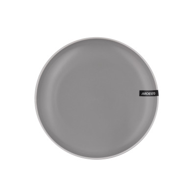 ARDESTO Тарілка десертна Cremona, 19 см, Dusty grey, кераміка ARDESTO Тарілка десертна Cremona, 19 см, Dusty grey, кераміка