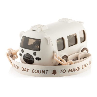 Пляшка для води ARDESTO Bear Bus 500мл, пластик, білий