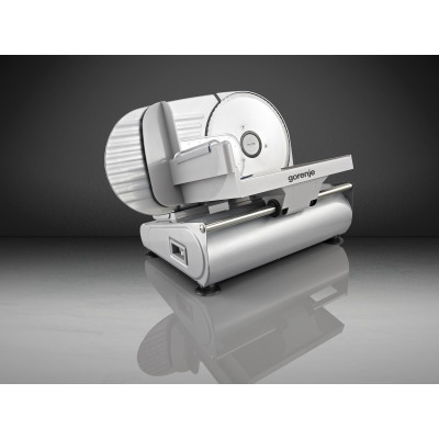 Скиборізка Gorenje, 180Вт, лезо-нержавіюча сталь, діаметр ножа-190мм, корпус-метал/пластик, сірий