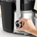 Соковитискач Tefal Nutri XXL відцентрований 1000Вт, чаша-0.8л, жмих-2.2л, жолоб на ціле яблуко, пластик/метал, чорний-нержавіюча сталь