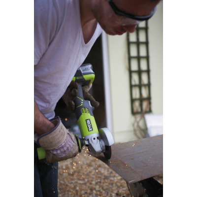 Шлифмашина угловая аккумуляторная Ryobi Ryobi R18AG-0 115мм ONE+ 18В 7500об/мин 2.64кг без АКБ и ЗУ (5133001903)