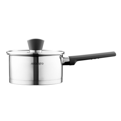 ARDESTO Ківш Gemini, скляна кришка, 1.5 л, нержавіюча сталь ARDESTO Ківш Gemini, скляна кришка, 1.5 л, нержавіюча сталь