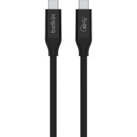 Belkin Кабель USB4 USB-C - USB-C, 40Gbps, 100W, 0.8м Black Belkin Кабель USB4 USB-C - USB-C, 40Gbps, 100W, 0.8м Black