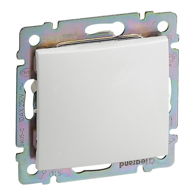 Перемикач Legrand Valena Classic, 10АХ, 250V, автоматичні клеми, білий