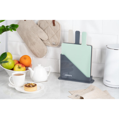 Набір дошок кухонних на підставці ARDESTO Fresh, 3шт, 24.1х33х7.9см, пластик Набір дошок кухонних на підставці ARDESTO Fresh, 3шт, 24.1х33х7.9см, пластик