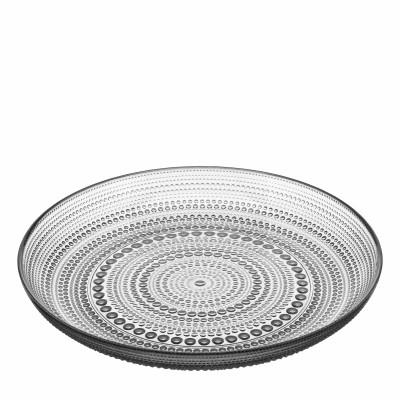 ARDESTO Тарілка Verbena, 24.5см, скло, сірий