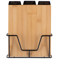 Набір дошок кухонних на підставці ARDESTO Midori, 3шт, 23.5х7.5х27см, бамбук, метал