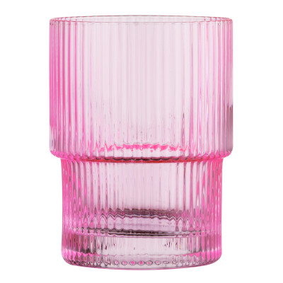 ARDESTO Набір склянок низьких 200мл, 2шт, скло, рожевий ARDESTO Набір склянок низьких 200мл, 2шт, скло, рожевий