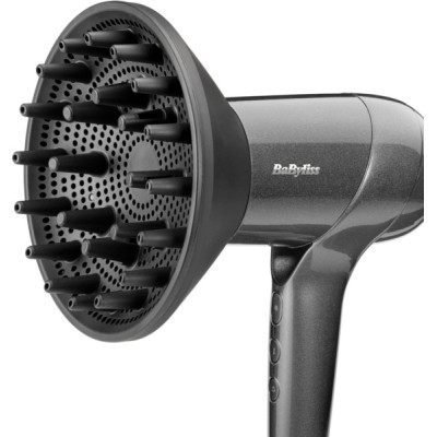 Фен Babyliss Titanium Shine, 1600Вт, 3 режими, іонізація, хол. обдув, 2 насадки, темно-сірий Фен Babyliss Titanium Shine, 1600Вт, 3 режими, іонізація, хол. обдув, 2 насадки, темно-сірий