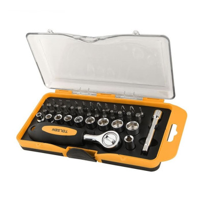 Набір торцевих головок та біт Tolsen, 1/4