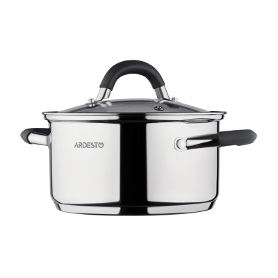 Набір посуду ARDESTO Gemini Salerno, 6 предметів, нержавіюча сталь, силікон Набір посуду ARDESTO Gemini Salerno, 6 предметів, нержавіюча сталь, силікон