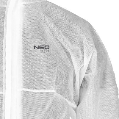 Костюм для фарбування Neo Tools, матеріал нетканий поліпропілен, щільність 50 г/м2, розмір М, білий