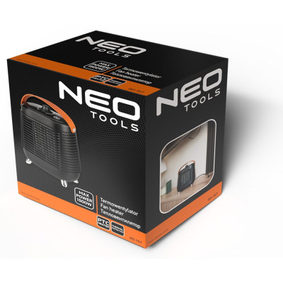 Тепловентилятор электрический Neo Tools, 1,5 кВт, термостат, черный, 1,08 кг Тепловентилятор электрический Neo Tools, 1,5 кВт, термостат, черный, 1,08 кг