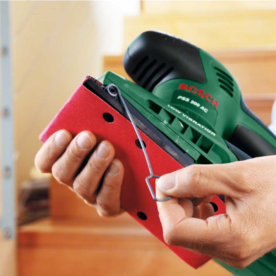 Шлифовальный станок вибрационный Bosch PSS 200 AC 200Вт платформа 93x230 24000кол/мин 1.6кг 0.603.340.100