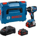 Гайковерт ударний акумуляторний Bosch Professional GDS 18V-750C 18В 2x8А·год до 270/380/750Нм 3000об/хв квадрат 1/2