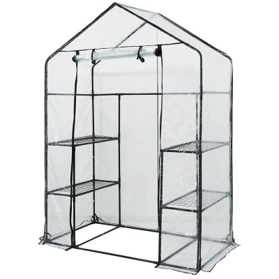 Neo Tools Парник складаний 195х143х73, 4 полиці, ПВХ плівка, зелений Neo Tools Парник складаний 195х143х73, 4 полиці, ПВХ плівка, зелений