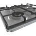 Варильна поверхня Gorenje газова, 60см, чавун, конфорка Wok, нерж
