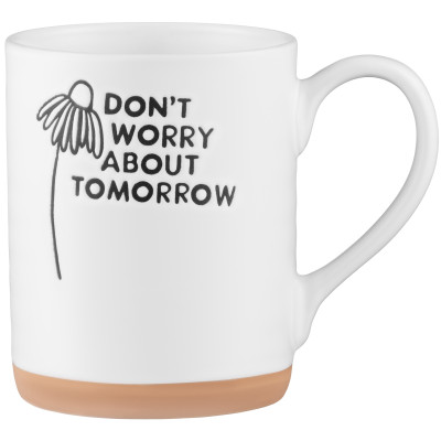 Чашка ARDESTO Don't worry, 535мл, кераміка, білий