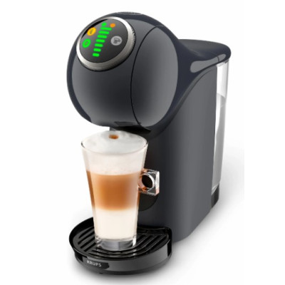 Кавоварка Krups капсульна Dolce Gusto Genio S Plus 0.8л, капсули, сенcорне керування, темно-сірий