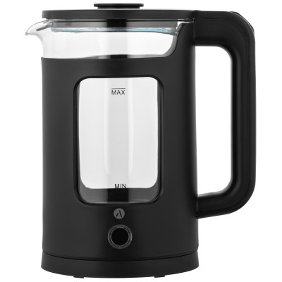 ARDESTO Електрочайник 1.5л, скло+пластик, чорний ARDESTO Електрочайник 1.5л, скло+пластик, чорний