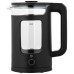 ARDESTO Електрочайник 1.5л, скло+пластик, чорний