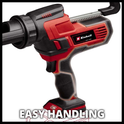 Einhell Пістолет для герметика TE-SG 18/10 Li - Solo акум., PXC, 18В, 2000 Н, 310 мл, 0.4-10 мм/с, 1.8 кг (без АКБ і ЗП)