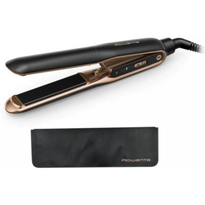 Випрямляч Rowenta Thermocare Ultimate Experience, темп.режимів-5, 150-210С, дисплей, кераміка, чорно-золотий Випрямляч Rowenta Thermocare Ultimate Experience, темп.режимів-5, 150-210С, дисплей, кераміка, чорно-золотий